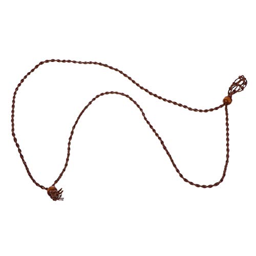 Lurrose Verstellbarer Halskettenhalter für Natürliche Steine Handgewebter Schmuckorganizer ohne Anhänger für Gestaltung von Armbändern und Mehr von Lurrose