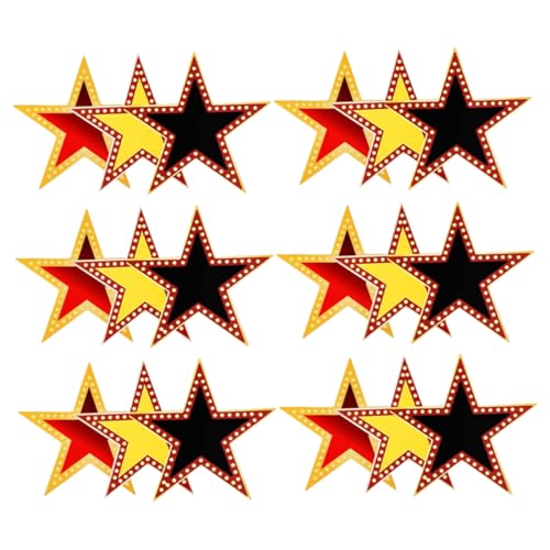 Lurrose Vielseitiges Für Den Filmabend 18 Blätter Mit Sternausschnitten Aus Pappe Elegantes Design Für Partydekorationen Im Klassenzimmer Lurrose Vielseitiges Für Den Filmabend 18 Blätter Mit Sternausschnitten Aus Pappe Elegantes Design Für Partydekorationen Im Klassenzimmer von Lurrose