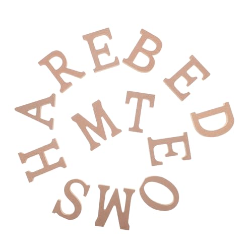 Lurrose Walnussbuchstaben 3D Holz Alphabet Schild Einweihungsgeschenk Holzbuchstabe Holz Schreibtisch Deko Buchstabe Alphabet Buchstabe Tischplatte Buchstabenblock Dekor von Lurrose