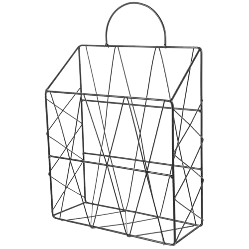 Lurrose Wandhängendes Dekorativer Zeitungs Buchhalter Feines Drahtdesign Große Kapazität Praktisches Aufbewahrungsregal für Büro Küche und Wohnzimmer Lurrose Wandhängendes Dekorativer Zeitungs Buchhalter Feines Drahtdesign Große Kapazität Praktisches Aufbewahrungsregal für Büro Küche und Wohnzimmer von Lurrose