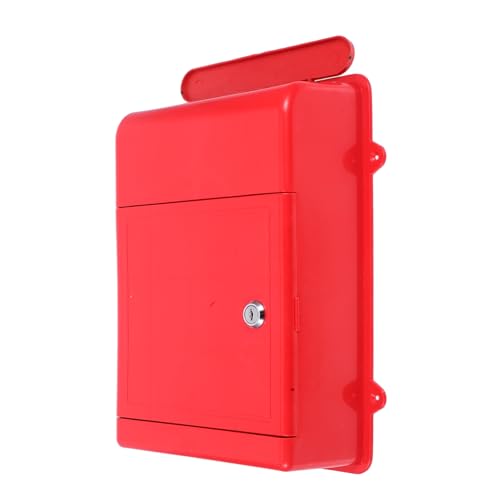 Lurrose Wandmontage Briefkasten Sicherheitsbriefkasten Kunststoff Hausbriefkasten Mit Schloss Regensichere Postaufbewahrung Rot Lurrose Wandmontage Briefkasten Sicherheitsbriefkasten Kunststoff Hausbriefkasten Mit Schloss Regensichere Postaufbewahrung Rot von Lurrose