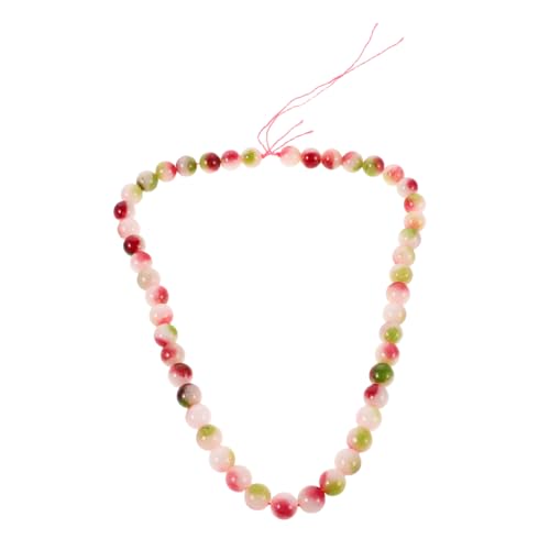 Lurrose Wassermelonen Kristall Runde Lose Edelsteinperlen für Schmuckherstellung Armbänder Halsketten Kreative Bastelprojekte von Lurrose