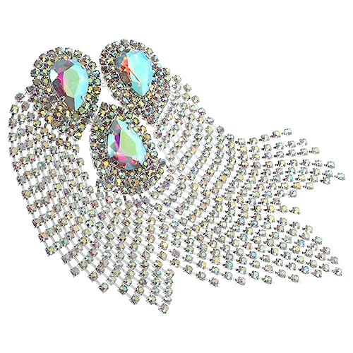 Lurrose Wassertropfen-quasten-diamantblume Perlenfransen Verzierungen Für Kleidung Aufgesetzte Quaste Dekorative Flicken Für Kleidung Dekoration Kleidungsstück Applikation Kristall von Lurrose