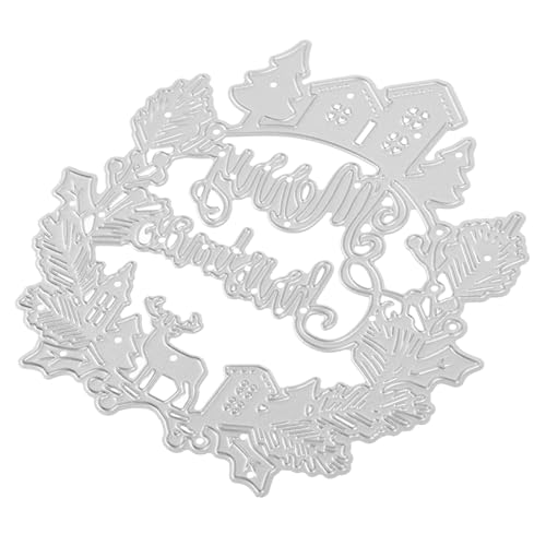 Lurrose Weihnachts-stanzform Wörter Party Dekorationen Etiketten Kartenherstellung Stirbt Stanzteile Für Die Kartenherstellung Schwer Ornament Gestanzt Stanzformen Silver Kohlenstoffstahl von Lurrose