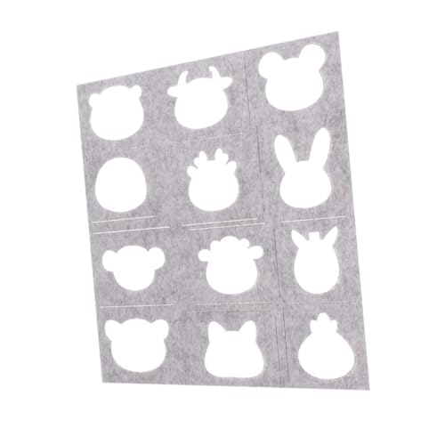 Lurrose Wollfilz Applikationsschablone DIY Nadel Filz Schablone Für Projekte Für Kleidung Hüte Und Kinderbastelarbeiten Langlebig Und Praktisch Für Anfänger von Lurrose