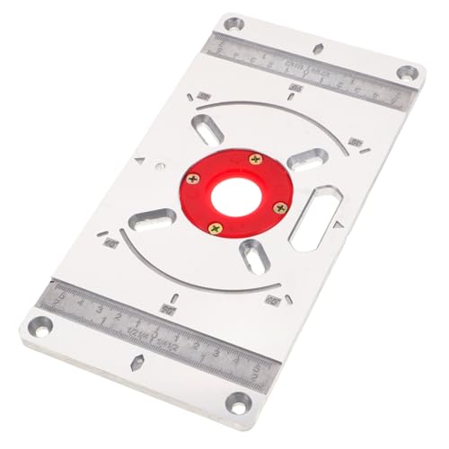Router Tischplatte Einlegeplatte für Oberfräse Einstellbare Fräseinlage für Holzbearbeitung Trimmmaschine Flip Board für DIY Möbelverarbeitung und Holzschnitzerei von Lurrose
