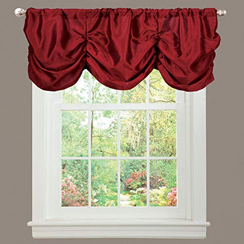 Lush Decor Kombi-Gartenvolant, Rot von Lush Decor
