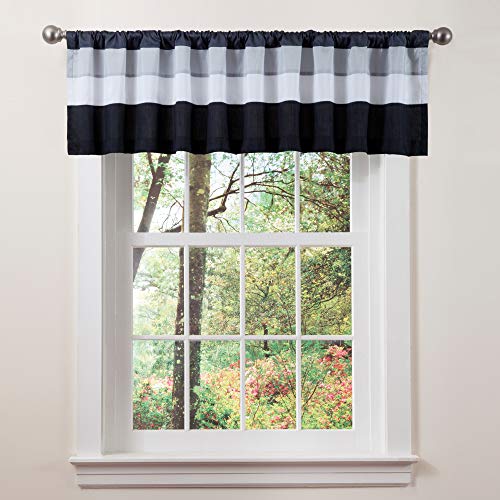Triangle Home Fashions 19341 Iman Volant, Weiß/Schwarz Triangle Home Fashions 19341 Iman Volant, Weiß/Schwarz von Lush Decor