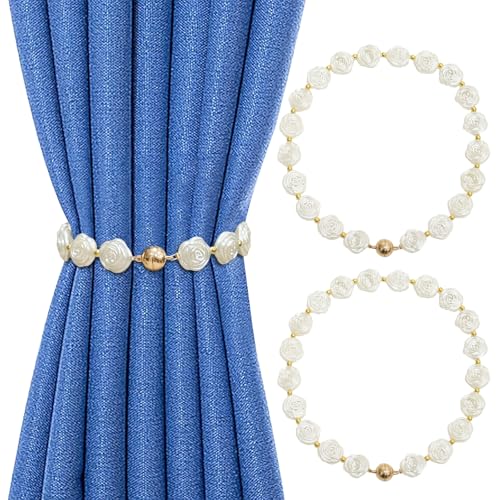 Lusibaka Magnetische Vorhang Raffhalter Weiß 2 Stück,Vorhanghalter mit Muschel,Vorhang Raffhalter Schnallen Holdbacks Halter Haken Clip für Zuhause Schlafzimmer Büro Dekorativer Vorhang (Blume Form) Lusibaka Magnetische Vorhang Raffhalter Weiß 2 Stück,Vorhanghalter mit Muschel,Vorhang Raffhalter Schnallen Holdbacks Halter Haken Clip für Zuhause Schlafzimmer Büro Dekorativer Vorhang (Blume Form) von Lusibaka