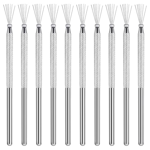 10 Stück Tonnadel-Werkzeug, Aluminium-Polymer-Ton-Werkzeuge, Drahtstruktur-Werkzeug, praktische Töpferwerkzeuge für Ceremics, Töpferei, Skulptur, Detailtexturierung, Modellierwerkzeuge von Lusofie