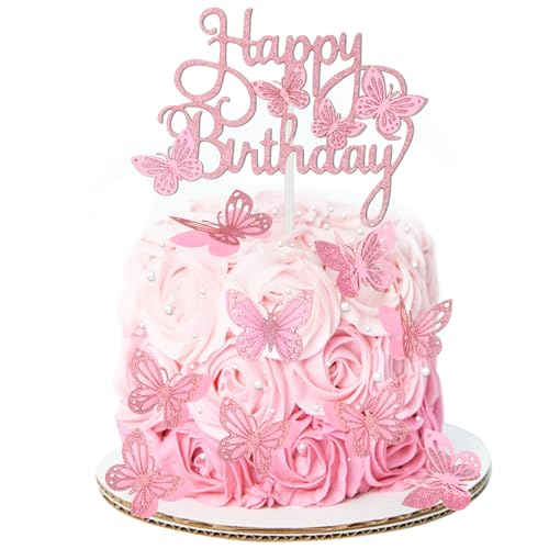 13 Stück Schmetterlings Tortendeko Cupcake Topper Rosa 3D Schmetterlings Tortendeko Damen Tortenaufleger Geburtstag Schmetterling Deko Geburtstagskuchen DIY für Geburtstagsparty Hochzeit Themenparty 13 Stück Schmetterlings Tortendeko Cupcake Topper Rosa 3D Schmetterlings Tortendeko Damen Tortenaufleger Geburtstag Schmetterling Deko Geburtstagskuchen DIY für Geburtstagsparty Hochzeit Themenparty von Lusofie