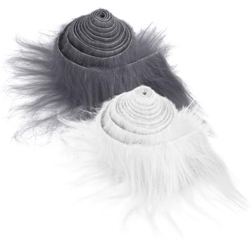 2 Stück Plüsch Kunstfellstoff Vorgeschnittene Streifen 5 x 150 cm Fellimitat Kunstfell Meterware Basteln Fell Stoff Flauschiges für Zwergenbart Weihnachtsmannhaar Wichtel DIY Basteldekoration 2 Stück Plüsch Kunstfellstoff Vorgeschnittene Streifen 5 x 150 cm Fellimitat Kunstfell Meterware Basteln Fell Stoff Flauschiges für Zwergenbart Weihnachtsmannhaar Wichtel DIY Basteldekoration von Lusofie