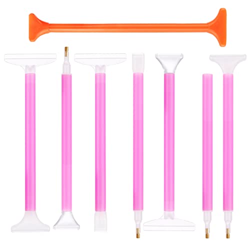 Lusofie 8 Stück Diamond Painting Stift 5D Diamond Painting Zubehör Stift Set Plastic Diamond Embroidery Pen Art Spot Drill Pen Tool für Diamond Painting Craft DIY Zubehör Lusofie 8 Stück Diamond Painting Stift 5D Diamond Painting Zubehör Stift Set Plastic Diamond Embroidery Pen Art Spot Drill Pen Tool für Diamond Painting Craft DIY Zubehör von Lusofie