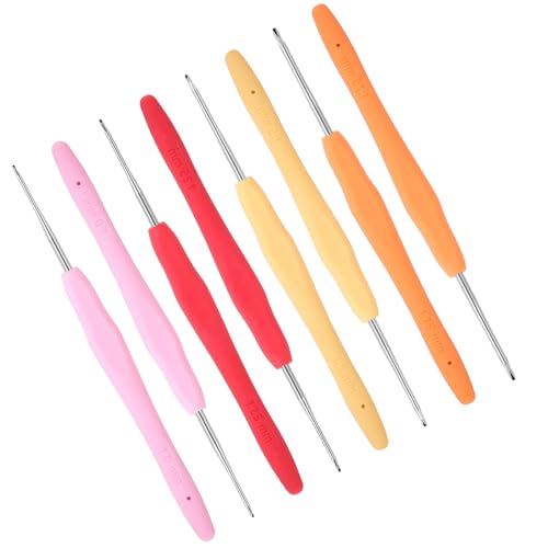 8 Stück Häkelnadeln Kleine Häkelnadel Spitze Häkelnadeln mit Weichem Griff Ergonomische Häkelnadeln Set für Stricken Schal Handschuhe Taschen Hüte Socken 8 Stück Häkelnadeln Kleine Häkelnadel Spitze Häkelnadeln mit Weichem Griff Ergonomische Häkelnadeln Set für Stricken Schal Handschuhe Taschen Hüte Socken von Lusofie