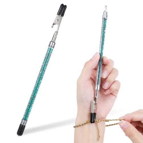 Armband-Helfer-Werkzeug, Edelstahl, Tragehilfe, Schmuck, schnelles Tragen und Entfernen, Metallhaken-Ausrüstung für Armband, Halskette, Uhren-Verschlüsse, Reißverschlüsse, Verschlüsse Armband-Helfer-Werkzeug, Edelstahl, Tragehilfe, Schmuck, schnelles Tragen und Entfernen, Metallhaken-Ausrüstung für Armband, Halskette, Uhren-Verschlüsse, Reißverschlüsse, Verschlüsse von Lusofie