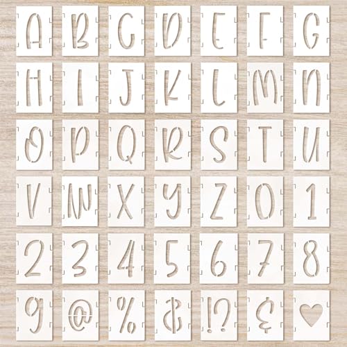 Buchstaben Schablone 42 Stück 5cm Schablone Buchstaben Basteln Zahl Buchstabe Symbol Schablone Wiederverwendbar Malschablone für Wand Inkjet Malerei Holzschild Wandkunst DIY Buchstaben Schablone 42 Stück 5cm Schablone Buchstaben Basteln Zahl Buchstabe Symbol Schablone Wiederverwendbar Malschablone für Wand Inkjet Malerei Holzschild Wandkunst DIY von Lusofie