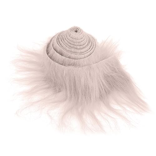 Furry Faux Precut Strips 2x60 Zoll Kunstleder Plüsch Khaki Pelz Fell Stoff Fluffy Craft Plüschstoff fur Gnome Beard Santa Hair Dwarf DIY Dekoration Kunstfell Basteln Weihnachts Kunstfellband Khaki von Lusofie
