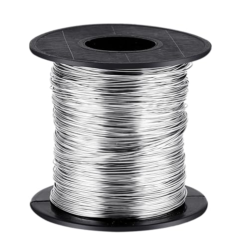 Lusofie 1 Rollen 304 Edelstahldraht 0,5 mm x 120 m Silberdraht zum Basteln Modellierdraht Schmuckdraht für Schmuckherstellung Bastelbedarf Draht zum Basteln Lusofie 1 Rollen 304 Edelstahldraht 0,5 mm x 120 m Silberdraht zum Basteln Modellierdraht Schmuckdraht für Schmuckherstellung Bastelbedarf Draht zum Basteln von Lusofie