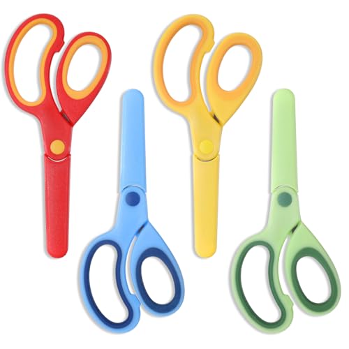 Lusofie Kinderschere 4 Stück Linkshänder-Kinderscherens Klein Bastel Schere Kinder Sicherheitsschere Mit Runder Spitze Edelstahl-Klingen Und Weichem Griff Für Zuhause Und Schule Lusofie Kinderschere 4 Stück Linkshänder-Kinderscherens Klein Bastel Schere Kinder Sicherheitsschere Mit Runder Spitze Edelstahl-Klingen Und Weichem Griff Für Zuhause Und Schule von Lusofie