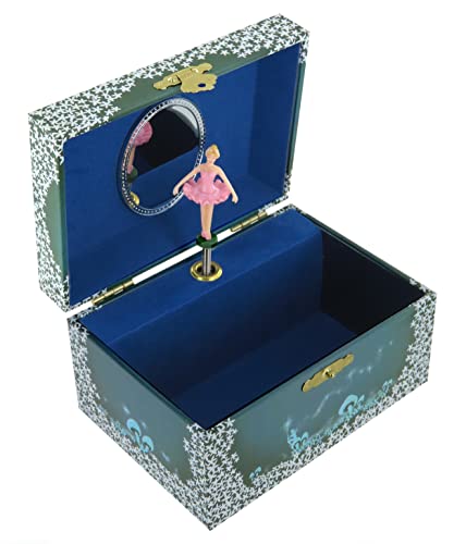 Schmuckkästchen / Schmuckschatulle / Schmuckdose aus Holz mit Spieluhr und tanzender Ballerina (Ref: 22004) - Der Walzer von Amélie Poulain - Die fabelhafte Welt der Amélie (Yann Tiersen) von Lutèce Créations