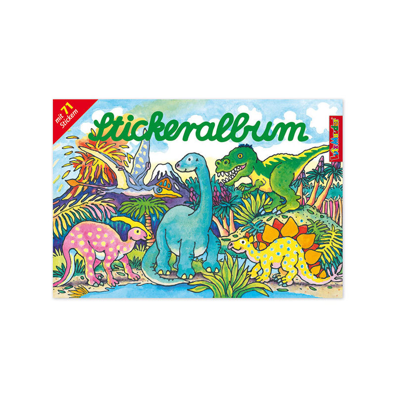 Stickeralbum Dinosaurier In Bunt von Lutz Mauder Verlag