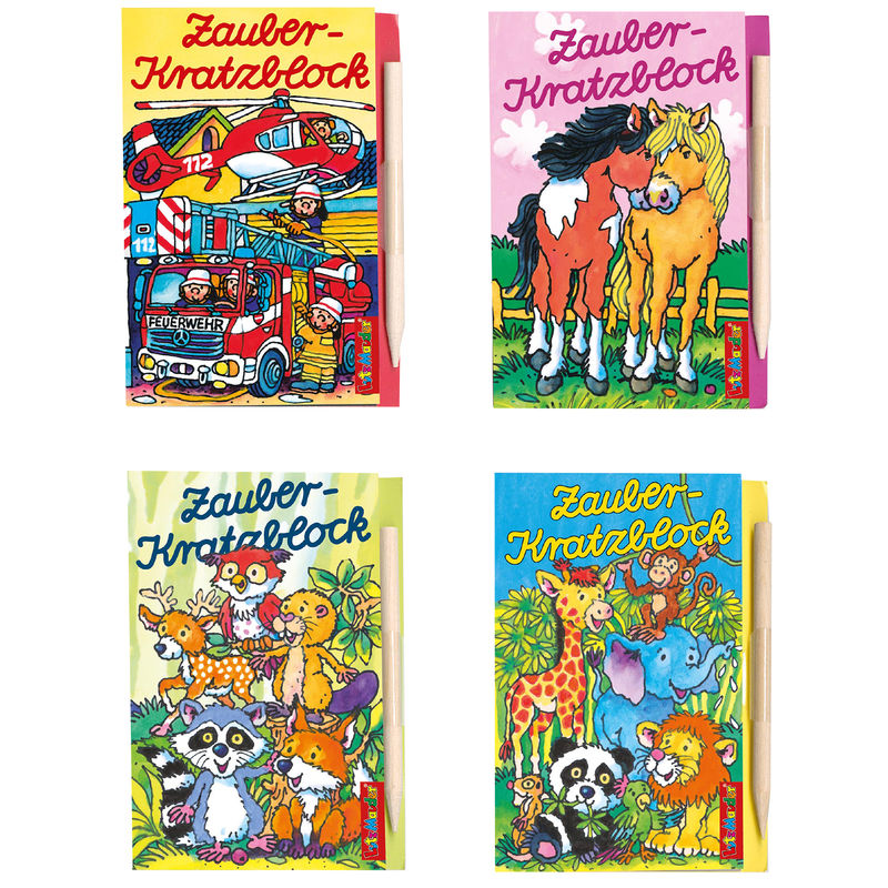 Zauberkratzblock Magic (A7) 4Er Set von Lutz Mauder Verlag