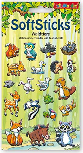 20 Sticker * WALDTIERE * in 3D zum Basteln und Spielen | Sticker Aufkleber Wald Tiere Kinder Kindergeburtstag Geburtstag Geschenk von Lutz Mauder