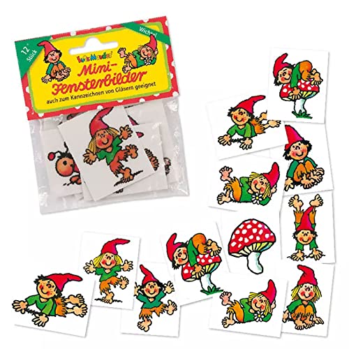24 Fensterbilder * WICHTEL TOMMI TÜPFEL * als Mitgebsel zum Kindergeburtstag oder zum Basteln | Deko Geschenk Kinder Geburtstag Sticker Aufkleber 24 Fensterbilder * WICHTEL TOMMI TÜPFEL * als Mitgebsel zum Kindergeburtstag oder zum Basteln | Deko Geschenk Kinder Geburtstag Sticker Aufkleber von Lutz Mauder