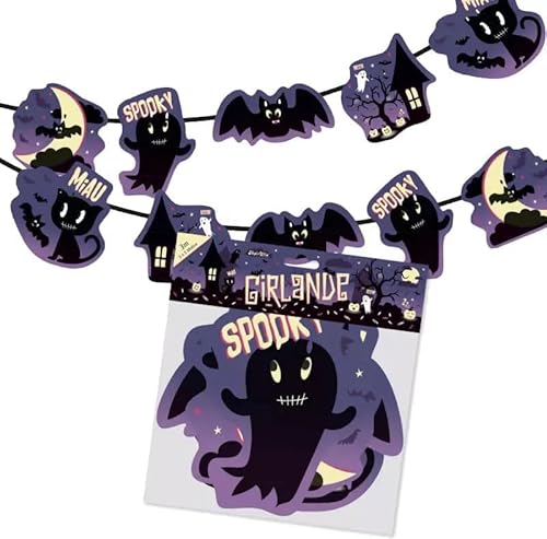 3m Girlande * HALLOWEEN * als Deko für Halloween und Mottoparty | TapirElla Girlande, Halloween 11tlg. | Party Geburtstag Oktober Grusel Gespenst Katze Fledermaus 3m Girlande * HALLOWEEN * als Deko für Halloween und Mottoparty | TapirElla Girlande, Halloween 11tlg. | Party Geburtstag Oktober Grusel Gespenst Katze Fledermaus von Lutz Mauder