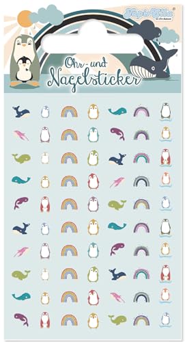 56 Ohr- und Nagelsticker * PINGUIN FAMILIE * für Kinder und Erwachsene | Sticker Ohrsticker Mädchen Penguin Wale Regenbogen 56 Ohr- und Nagelsticker * PINGUIN FAMILIE * für Kinder und Erwachsene | Sticker Ohrsticker Mädchen Penguin Wale Regenbogen von Lutz Mauder
