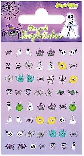 56 Ohr- und Nagelsticker für Kinder und Erwachsene | Sticker Ohrsticker (Halloween) von Lutz Mauder