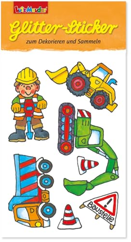 6 Sticker * BAUSTELLE * von Lutz Mauder | 72361 | Mitgebsel für Jungen und Mädchen | Aufkleber zum Kindergeburtstag & Basteln | Bauarbeiter Bagger Radlager von Lutz Mauder
