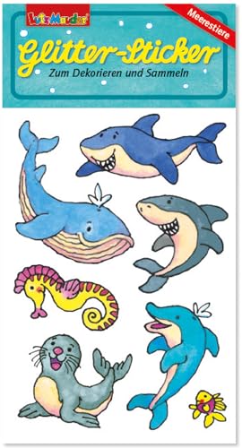 7 Sticker * MEERESTIERE * von Lutz Mauder | 72233 | Mitgebsel für Kinder | Aufkleber zum Kindergeburtstag & Basteln | Wal Delfine Hai Robben Fische Seepferdchen von Lutz Mauder