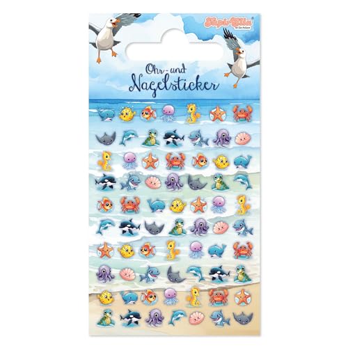70 Ohr- und Nagelsticker * MEERESTIERE 2 * für Kinder und Erwachsene | 78018 | Sticker Ohrsticker Mädchen Elfen Prinzessin Waldtiere 70 Ohr- und Nagelsticker * MEERESTIERE 2 * für Kinder und Erwachsene | 78018 | Sticker Ohrsticker Mädchen Elfen Prinzessin Waldtiere von Lutz Mauder