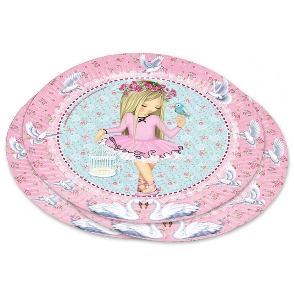 Ballerina Teller, 8er Pack, 22,8cm, für den Geburtstag kleiner Mädchen Ballerina Teller, 8er Pack, 22,8cm, für den Geburtstag kleiner Mädchen von Lutz Mauder