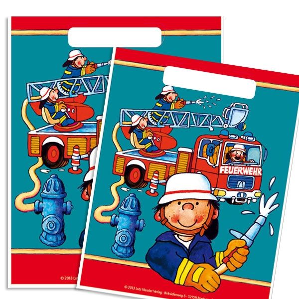 Benny Brandmeister Partybeutel für Feuerwehrparty Kleinkinder, 8er Pack Benny Brandmeister Partybeutel für Feuerwehrparty Kleinkinder, 8er Pack von Lutz Mauder