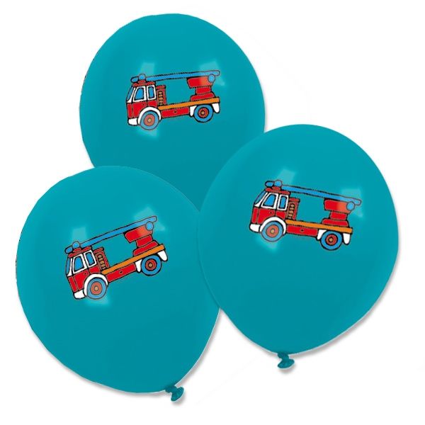 Feuerwehr Ballons blau 8 Stk., 30cm Feuerwehr Ballons blau 8 Stk., 30cm von Lutz Mauder