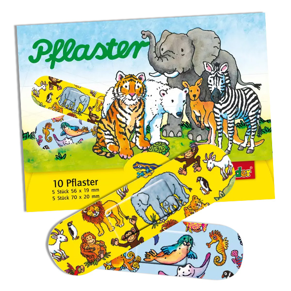 Kinderpflaster Zootiere, niedliche Heftpflaster für Kinder, 10 Stück Kinderpflaster Zootiere, niedliche Heftpflaster für Kinder, 10 Stück von Lutz Mauder