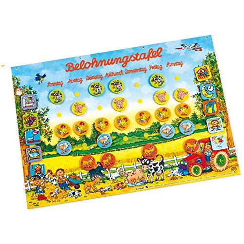 Lutz Mauder Belohnungstafel für Kinder * Bauernhof * | 72 Teile, 42x30cm | für Jungen und Mädchen | Die Positive Art kleine Aufgaben zu meistern | WIEDERVERWENDBAR Lutz Mauder Belohnungstafel für Kinder * Bauernhof * | 72 Teile, 42x30cm | für Jungen und Mädchen | Die Positive Art kleine Aufgaben zu meistern | WIEDERVERWENDBAR von Lutz Mauder