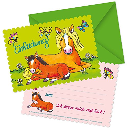 Lutz Mauder 26017 Stanzkarte Einladungs-Set Mein Ponyhof von Lutz Mauder