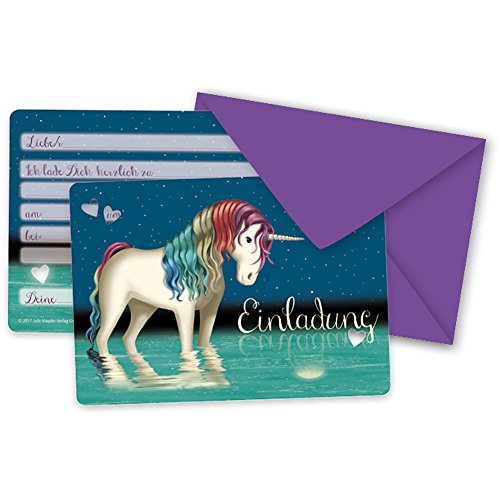 16-teiliges Set: 8 Einladungskarten mit 8 Umschläge * EINHORN LUNABELLE * für Kindergeburtstag vom Lutz Mauder // 26021 // Kinder Geburtstag Einladung Karten 16-teiliges Set: 8 Einladungskarten mit 8 Umschläge * EINHORN LUNABELLE * für Kindergeburtstag vom Lutz Mauder // 26021 // Kinder Geburtstag Einladung Karten von Lutz Mauder