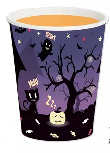 Lutz Mauder 8 Pappbecher* Halloween * für Kindergeburtstag und Mottoparty | Cups Becher Party Kinder Party Grusel Gespenst TapirElla von Lutz Mauder