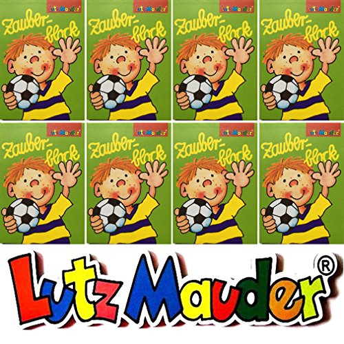 Lutz Mauder 8 ZAUBERBLÖCKCHEN * Fussballer FRTZ FLANKE * im Set mit je 24 Seiten in DIN A8 Mitgebsel Kindergeburtstag Malbuch Fussball von Lutz Mauder