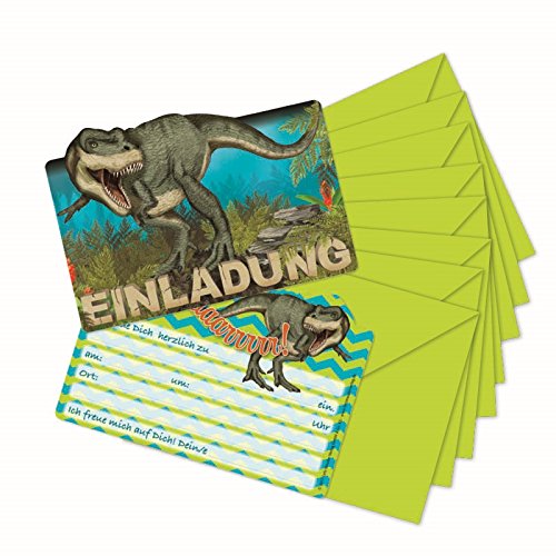 Lutz Mauder TapirElla Stanzkarte 26023 Einladungskarten-Set Dinosaurier, T-Rex von Lutz Mauder