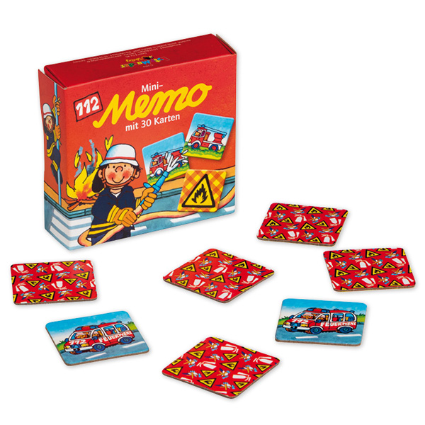 Mini Memoryspiel "Feuerwehr" mit 30 bunten Kärtchen, tolles Geschenk Mini Memoryspiel "Feuerwehr" mit 30 bunten Kärtchen, tolles Geschenk von Lutz Mauder