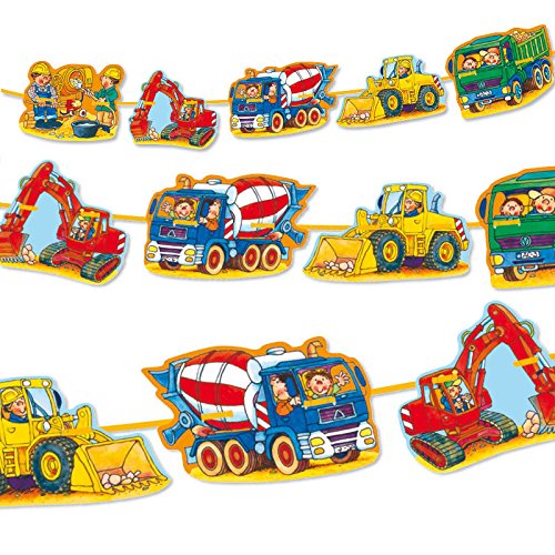 Lutz Mauder Partykette * Bagger & Baustelle * als Deko für Kindergeburtstag oder Motto-Party // Geburtstag Party Bob Bauarbeiter Baumeister Girlande Banner Lutz Mauder Partykette * Bagger & Baustelle * als Deko für Kindergeburtstag oder Motto-Party // Geburtstag Party Bob Bauarbeiter Baumeister Girlande Banner von Lutz Mauder