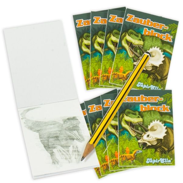 ZAUBERBLOCK Dinosaurier, Großpack, 8 Stück, DIN A8 ZAUBERBLOCK Dinosaurier, Großpack, 8 Stück, DIN A8 von Lutz Mauder