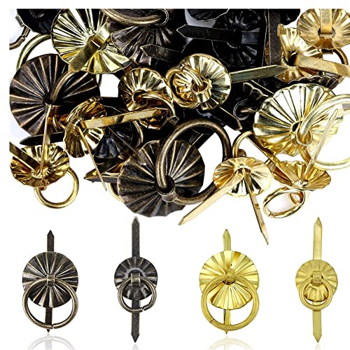 LuukUP 40St Metall Brads Befestigungen mit Pull Ringe-Kleine Dekorative Papier Befestigungen Handwerk Vintage Befestigungen-Kunst DIY Scrapbooking Handwerk Decor Schmuck Box Zubehör LuukUP 40St Metall Brads Befestigungen mit Pull Ringe-Kleine Dekorative Papier Befestigungen Handwerk Vintage Befestigungen-Kunst DIY Scrapbooking Handwerk Decor Schmuck Box Zubehör von LuukUP