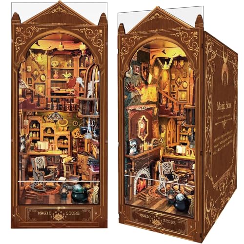 Magic Store Book Nook Kit Buchecken-Bausatz DIY Miniatur-Puppenhaus-Bücherregaleinsatz mit LED-Licht, Kreatives Bastelmodell für Erwachsene und Jugendliche Magic Store Book Nook Kit Buchecken-Bausatz DIY Miniatur-Puppenhaus-Bücherregaleinsatz mit LED-Licht, Kreatives Bastelmodell für Erwachsene und Jugendliche von Luuwik