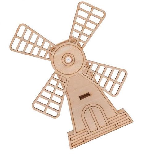 Luwecf 2X 3D Holzbausatz DIY Bausatz Windmühle von Luwecf